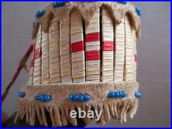 Plains Quilled Ceremonial Buffalo Horn, Native American Indian #wy P-128