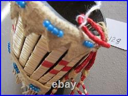 Plains Quilled Ceremonial Buffalo Horn, Native American Indian #wy P-128