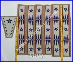 Powwow Handmade American Sioux Bead work for War Shirts / Pants / Leggings BS12