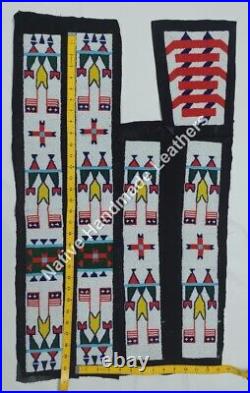 Powwow Handmade American Sioux Bead work for War Shirts / Pants / Leggings BS15