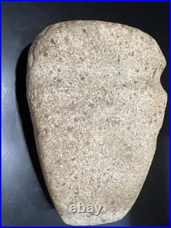 Prehistoric Native American Indian 7-inch Stone 3/4 Grooved Axe Head Artifact