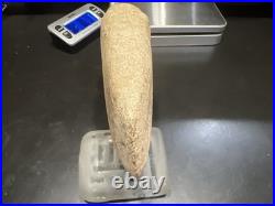 Prehistoric Native American Indian 7-inch Stone 3/4 Grooved Axe Head Artifact