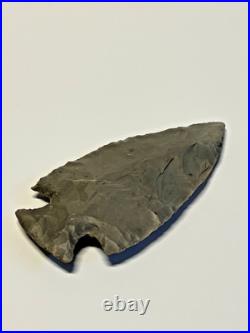 Prehistoric Native American Indian Flint Point & Bannerstone COA 4