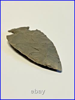Prehistoric Native American Indian Flint Point & Bannerstone COA 4