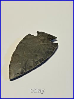 Prehistoric Native American Indian Flint Point & Bannerstone COA 4