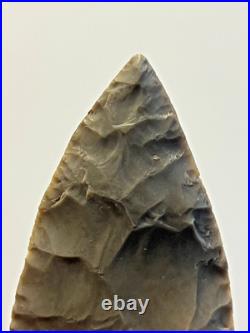 Prehistoric Native American Indian Flint Point & Bannerstone COA 4