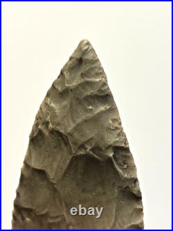 Prehistoric Native American Indian Flint Point & Bannerstone COA 4