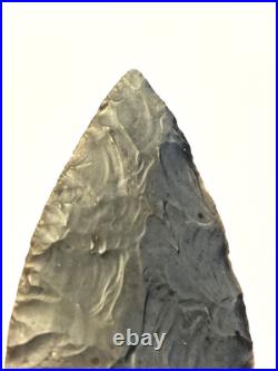 Prehistoric Native American Indian Flint Point & Bannerstone COA 4