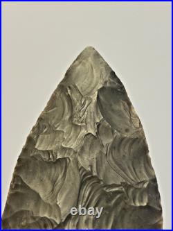 Prehistoric Native American Indian Flint Point & Bannerstone COA 4