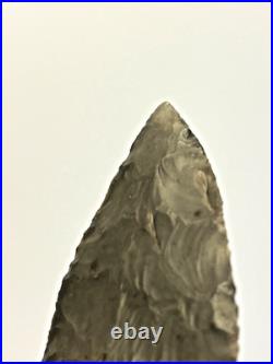 Prehistoric Native American Indian Flint Point & Bannerstone COA 4