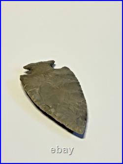 Prehistoric Native American Indian Flint Point & Bannerstone COA 4