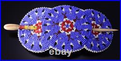 Preowned Native American Handbeaded Hair Piece with Bar 5D07P