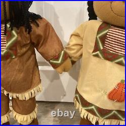 Prima Creations Weighted Native American Indian Boy Girl 24 EXCELLENT CONDITION