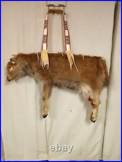 Quilled buffalo calf quiver plains Indian native American