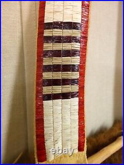 Quilled buffalo calf quiver plains Indian native American