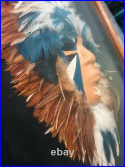 RW ADAMSON VISION Native American Vintage Mask/BEAUTIFULLY FRAMED