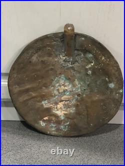 Rare 9 Bronze Indian Chief Head Plaque signed Bern Vintage