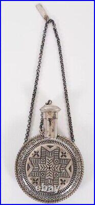 Rare Navajo Sunshine Reeves Sterling Silver Flask