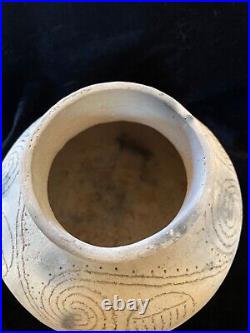 Replica Southeastern Native American Pottery Water Jar Rick Bowman 1995 Alabama