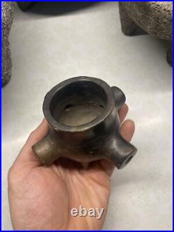 S5734 VINTAGE NATIVE AMERICAN CATAWBA PIPE 4 MAN CEREMONY PIPE Carolinas