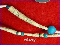 SHELL and TRADE BEAD 20 NECKLACE EX BERG WASHINGTON Authentic Indian Relics