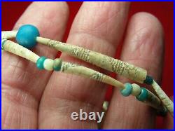 SHELL and TRADE BEAD 20 NECKLACE EX BERG WASHINGTON Authentic Indian Relics