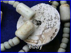 STRAND OF EARLY GLASS TRADE BEADS, SHELL and BONE BEADS CALIFORNIA