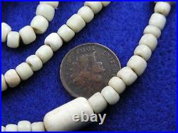 STRAND OF EARLY GLASS TRADE BEADS, SHELL and BONE BEADS CALIFORNIA