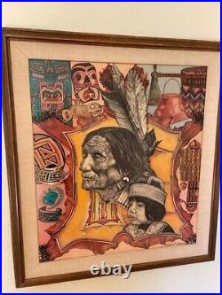 Sale $399 reg $599.00 Native American Ralph Courntney Indian and Child