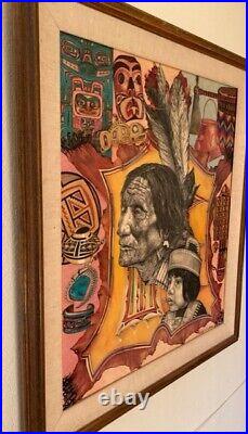 Sale $399 reg $599.00 Native American Ralph Courntney Indian and Child