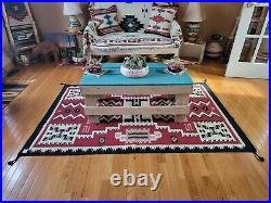 Sale! Native American Aztec-Navajo Rug Style HandWoven Wool R-001 New