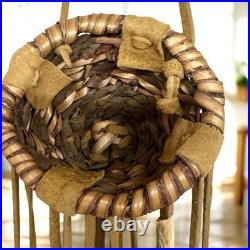 Set of 3 Apache or Yavapai-Apache Mini Burden Basket Rattles with Cones
