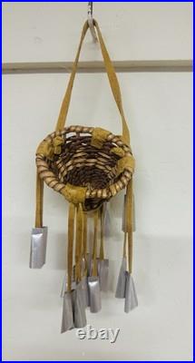 Set of 3 Apache or Yavapai-Apache Mini Burden Basket Rattles with Cones