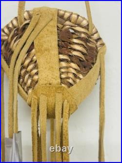 Set of 3 Apache or Yavapai-Apache Mini Burden Basket Rattles with Cones