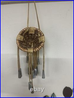 Set of 3 Apache or Yavapai-Apache Mini Burden Basket Rattles with Cones