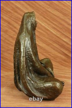 Signed Native American Indian Warrior Bronze Sculpture Figure Figurine Sale deco