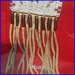 Sioux Style Beaded Pipe Bags Lot Of 2