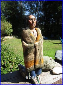 Skookum Bully Good American Indian Figure 12 Tall USA Free Shipping