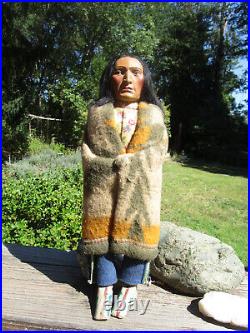 Skookum Bully Good American Indian Figure 12 Tall USA Free Shipping