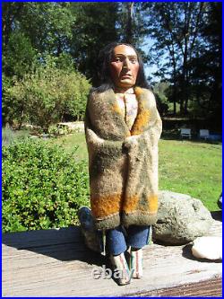 Skookum Bully Good American Indian Figure 12 Tall USA Free Shipping