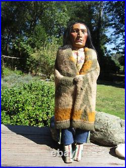 Skookum Bully Good American Indian Figure 12 Tall USA Free Shipping