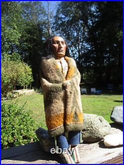 Skookum Bully Good American Indian Figure 12 Tall USA Free Shipping