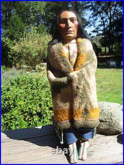 Skookum Bully Good American Indian Figure 12 Tall USA Free Shipping