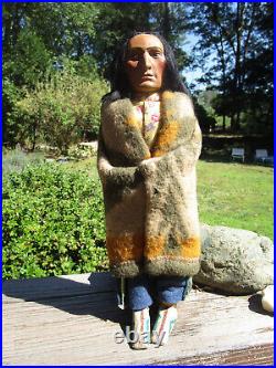 Skookum Bully Good American Indian Figure 12 Tall USA Free Shipping