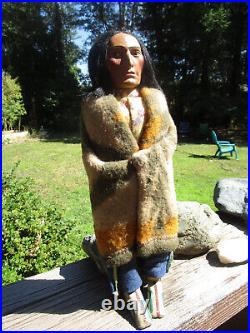 Skookum Bully Good American Indian Figure 12 Tall USA Free Shipping