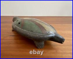 Southwest Indian Native American Painted Pottery Turtle Figure Navajo Tribe