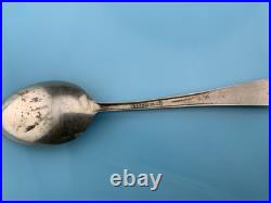 Sterling Silver Native American Indian Paiute Washoe Turquoise Thunderbird Spoon