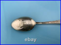 Sterling Silver Native American Indian Paiute Washoe Turquoise Thunderbird Spoon
