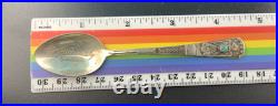 Sterling Silver Native American Indian Paiute Washoe Turquoise Thunderbird Spoon