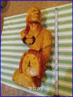 Stu Martin 14 Wood Carved Native American Indian Carving